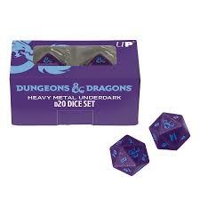 Heavy Metal Underdark D20 Dice Set